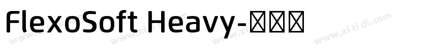 FlexoSoft Heavy字体转换